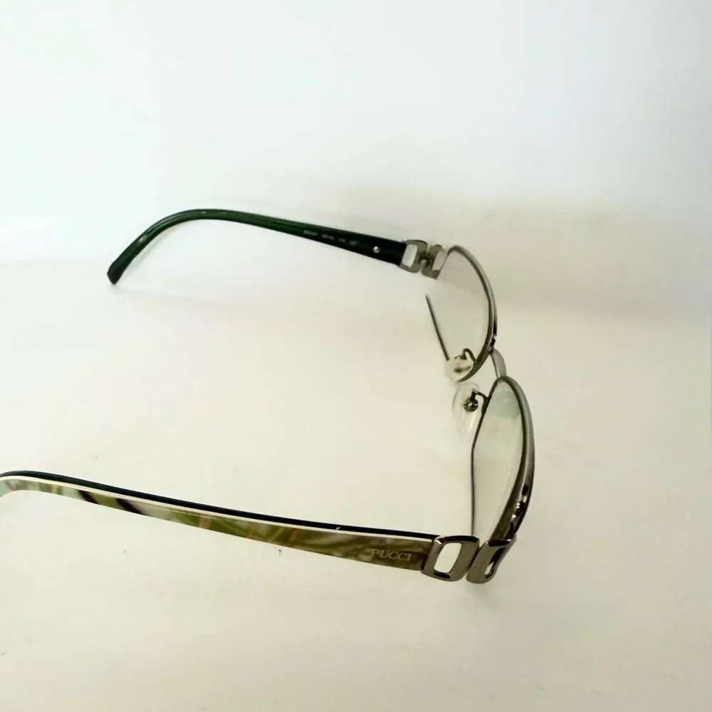 Emilio Pucci Vintage Eyeglasses Frames Glasses Full Rim 53mm